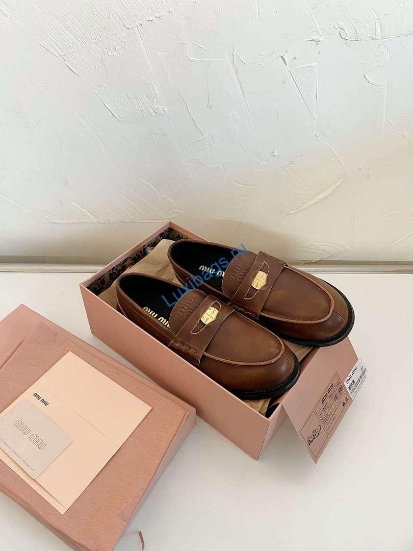 MiuMiu 5D773D Women's Leather loafers Miu8030 | miumiu 5d773d womens leather loafers miu8030 3 miumiu 5d773d womens leather loafers miu8030 3