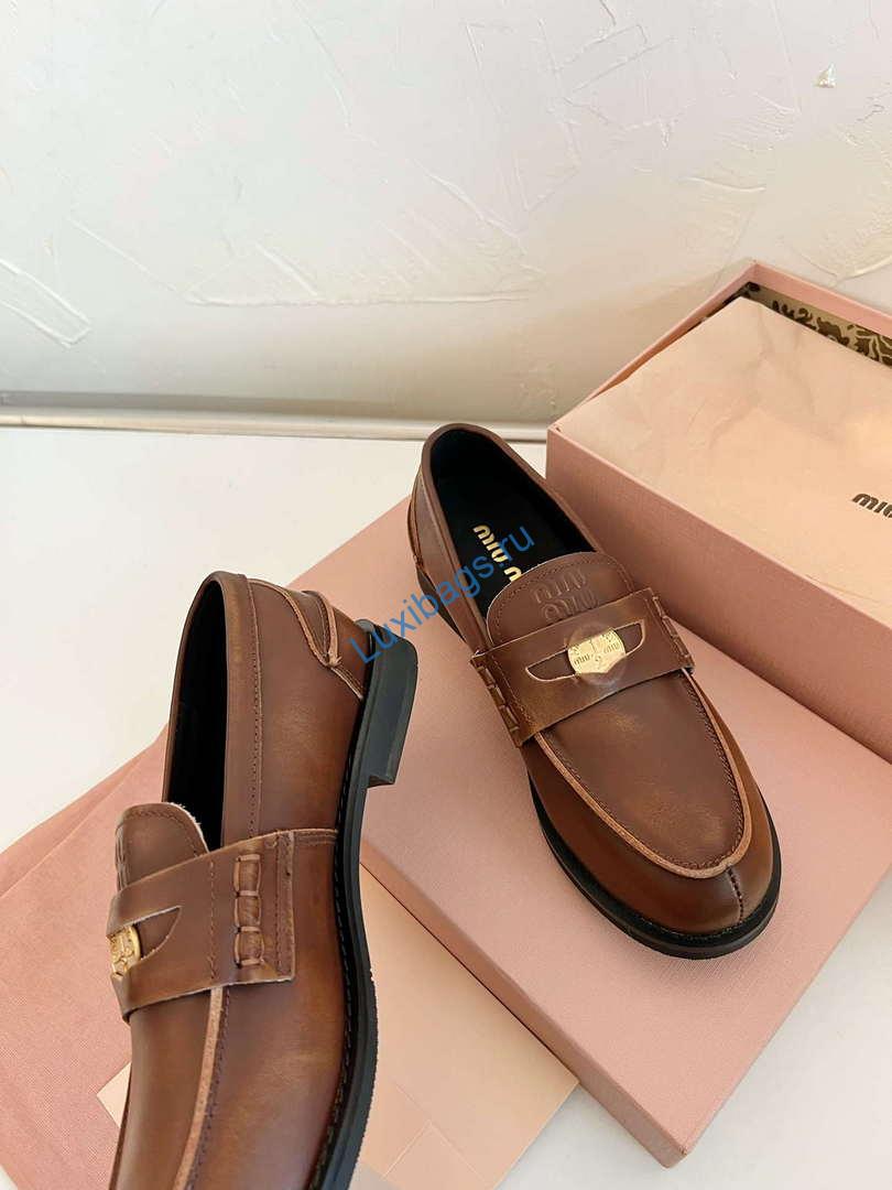 MiuMiu 5D773D Women's Leather loafers Miu8030 | miumiu 5d773d womens leather loafers miu8030 4 miumiu 5d773d womens leather loafers miu8030 4