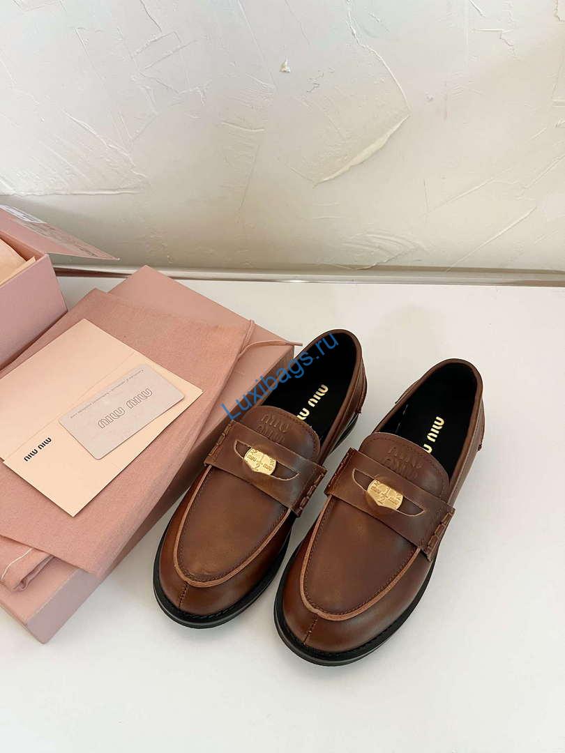 MiuMiu 5D773D Women's Leather loafers Miu8030 | miumiu 5d773d womens leather loafers miu8030 5 miumiu 5d773d womens leather loafers miu8030 5
