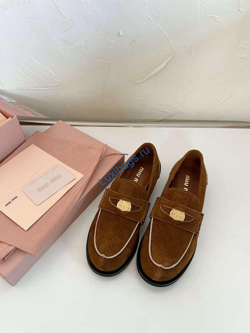 MiuMiu 5D773D Women's Leather loafers Miu8039 | miumiu 5d773d womens leather loafers miu8039 5 miumiu 5d773d womens leather loafers miu8039 5