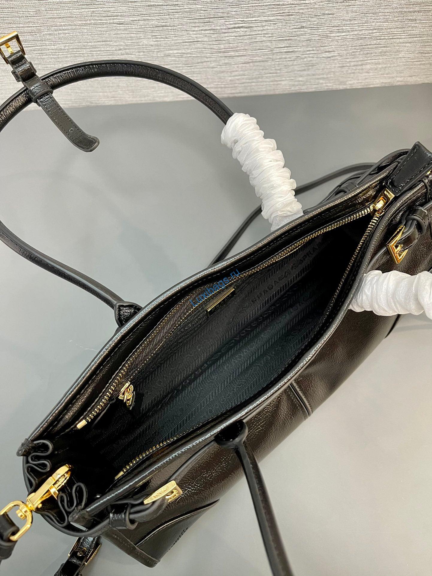 Prada 1BA426 Medium naplak patent leather handbag Black | prada 1ba426 medium naplak patent leather handbag black 08 prada 1ba426 medium naplak patent leather handbag black 08