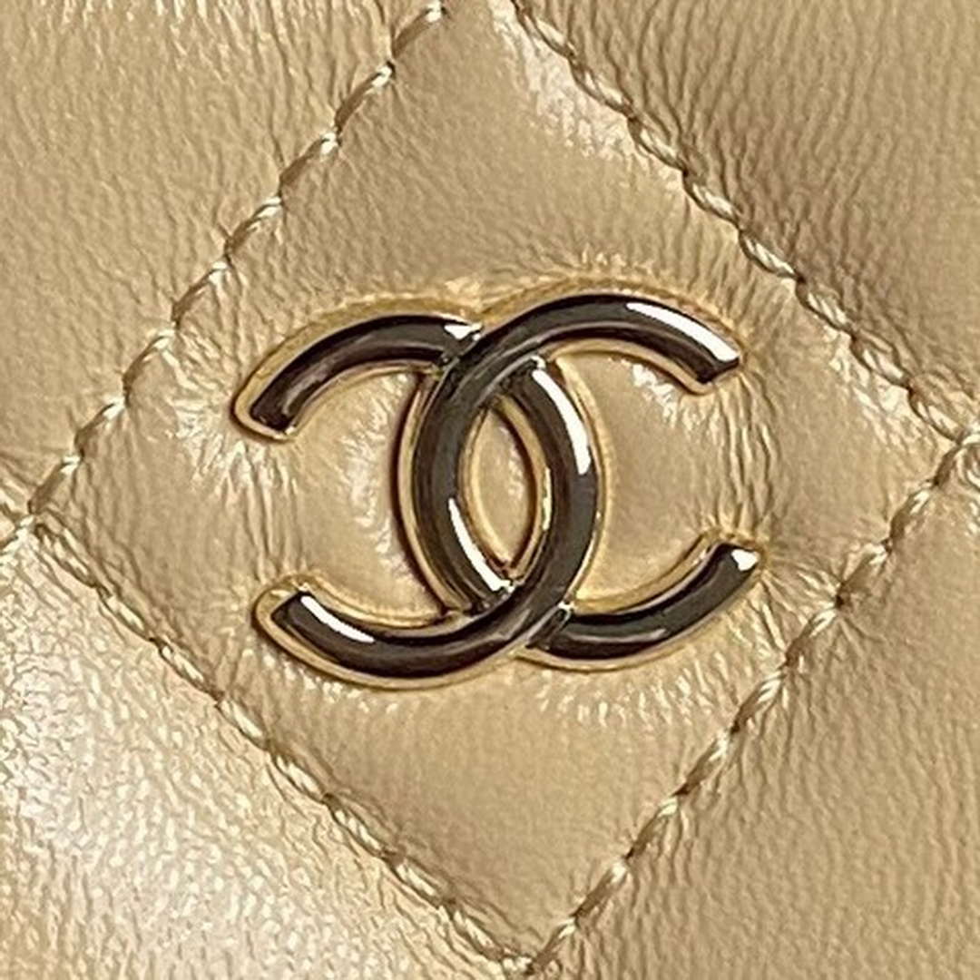 Chanel AS5220 Small Camera Case Bag Shiny Crumpled Lambskin & Gold-Tone Metal Apricot | chanel as5220 small camera case bag 03