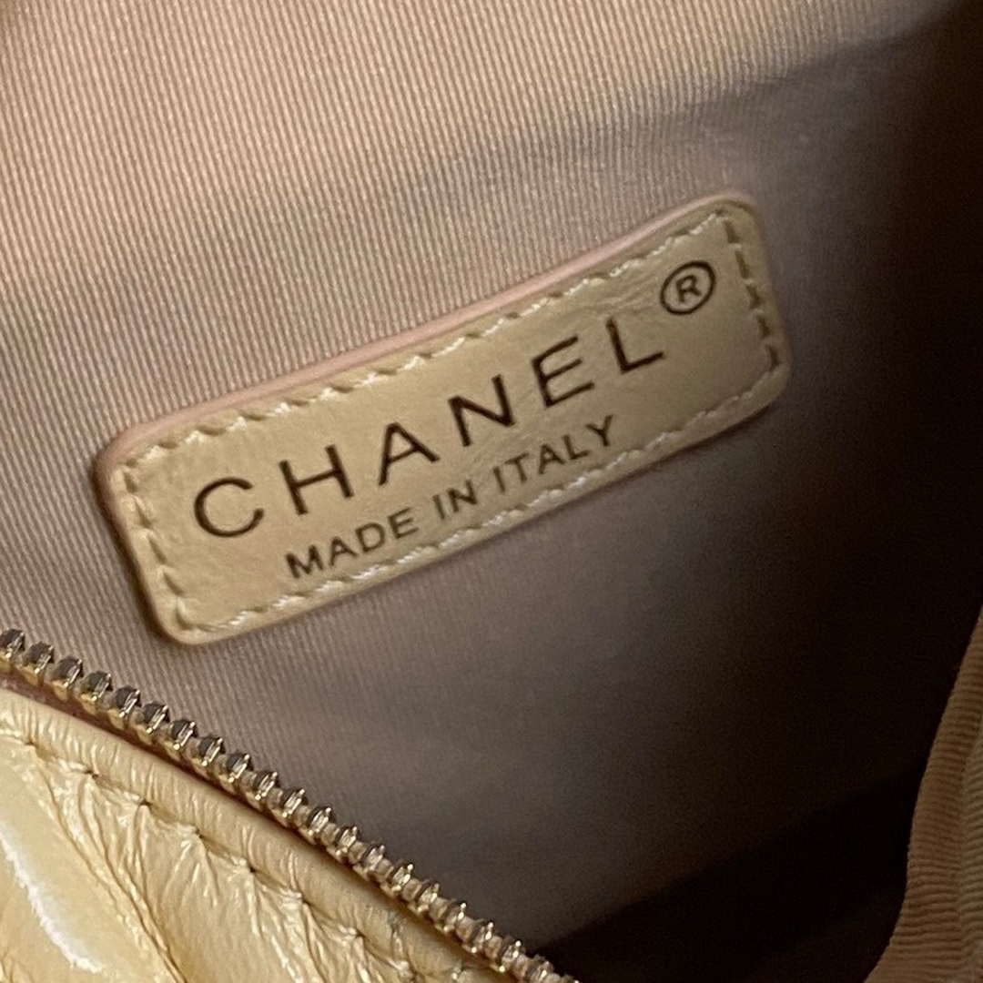 Chanel AS5220 Small Camera Case Bag Shiny Crumpled Lambskin & Gold-Tone Metal Apricot | chanel as5220 small camera case bag 08