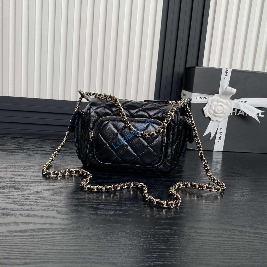 Chanel AS5220 Small Camera Case Bag Black | chanel as5220 small camera case bag 38