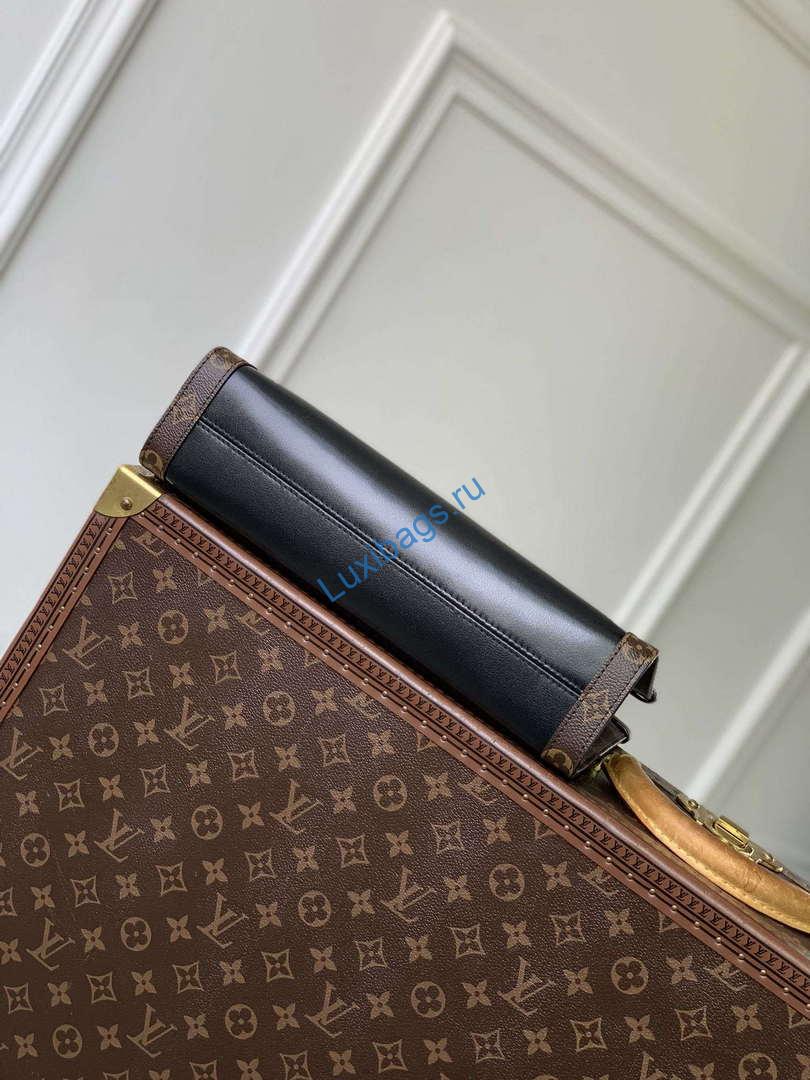 LV M13140 Louis Vuitton Nova PM Calfskin leather Bag Black | lv m13140 louis vuitton nova pm calfskin leather bag black 4
