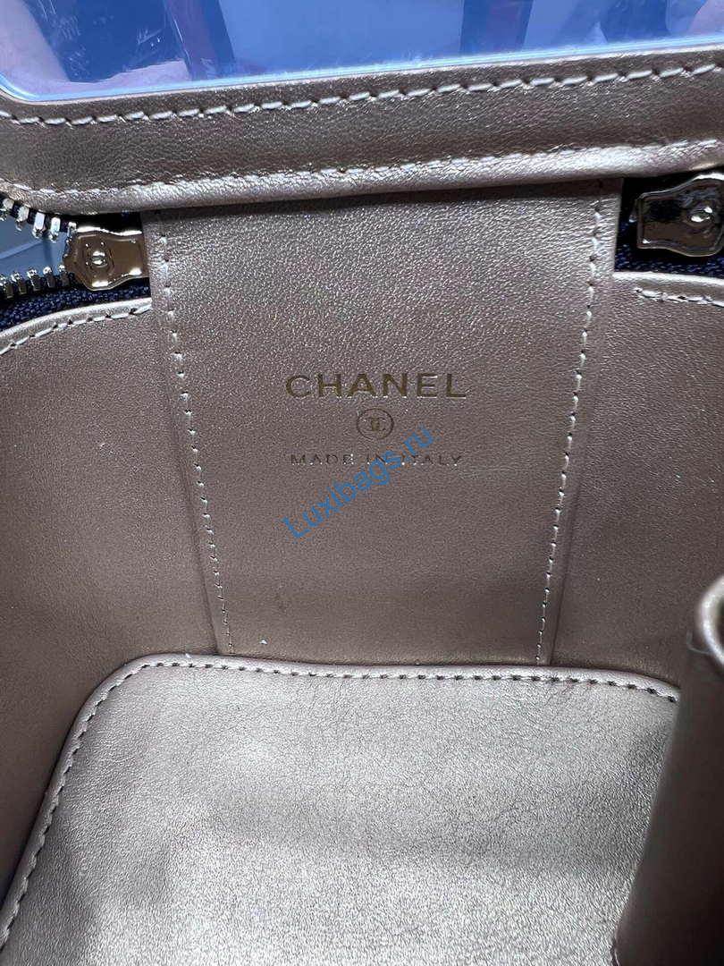 Chanel AP1447 small Vanity with chain lambskin gold Adjustable small gold balls Black | chanel ap1447 small vanity with chain lambskin gold adjustable small gold balls black 08