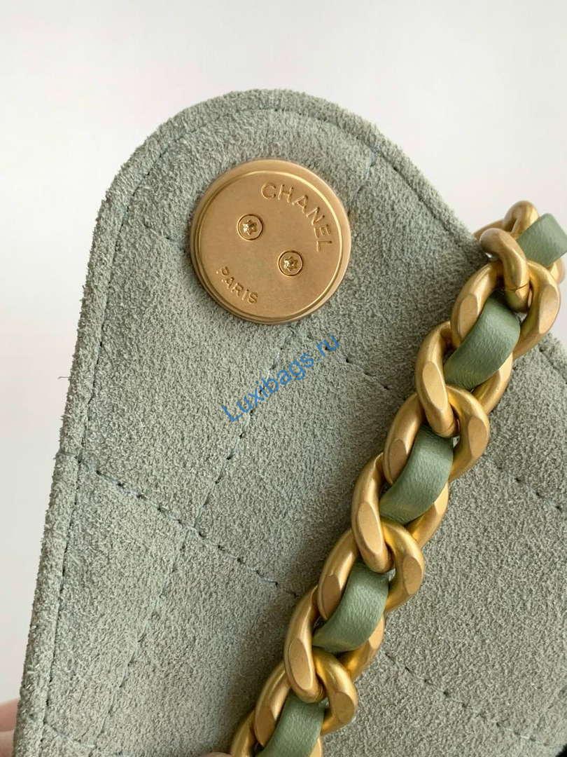chanel as5293 small hobo suede & gold-tone metal light green 7 Chanel AS5293 Small Hobo Suede & Gold-Tone Metal Light Green | chanel as5293 small hobo suede gold tone metal light green 07