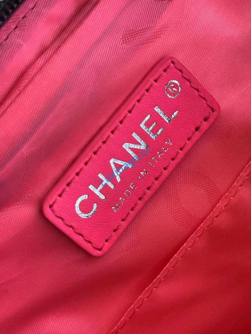 Chanel AS6326 Vintage Camera Case Bag Lambskin Black with Patent CC | chanel as6326 vintage camera case bag lambskin 36