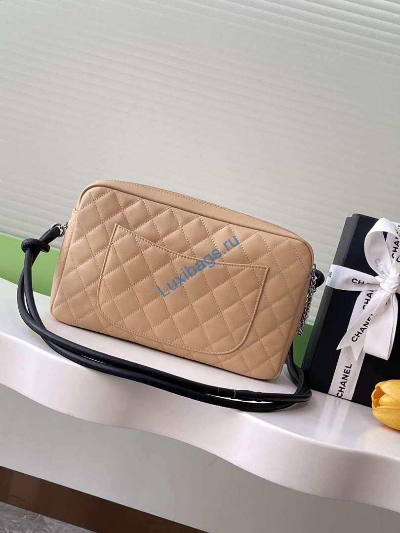 Chanel AS6326 Vintage Camera Case Bag Lambskin Apricot | chanel as6326 vintage camera case bag lambskin apricot 02