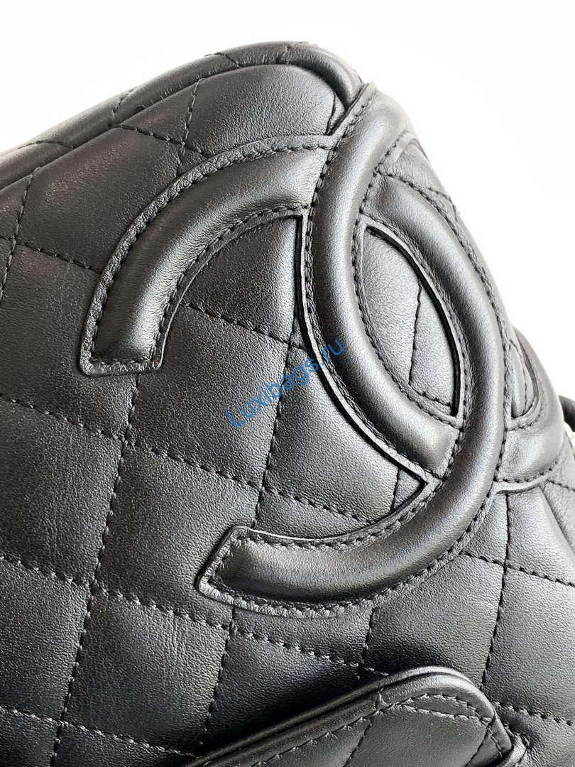 Chanel AS6326 Vintage Camera Case Bag Lambskin Black With black CC | chanel as6326 vintage camera case bag lambskin black with black cc 06