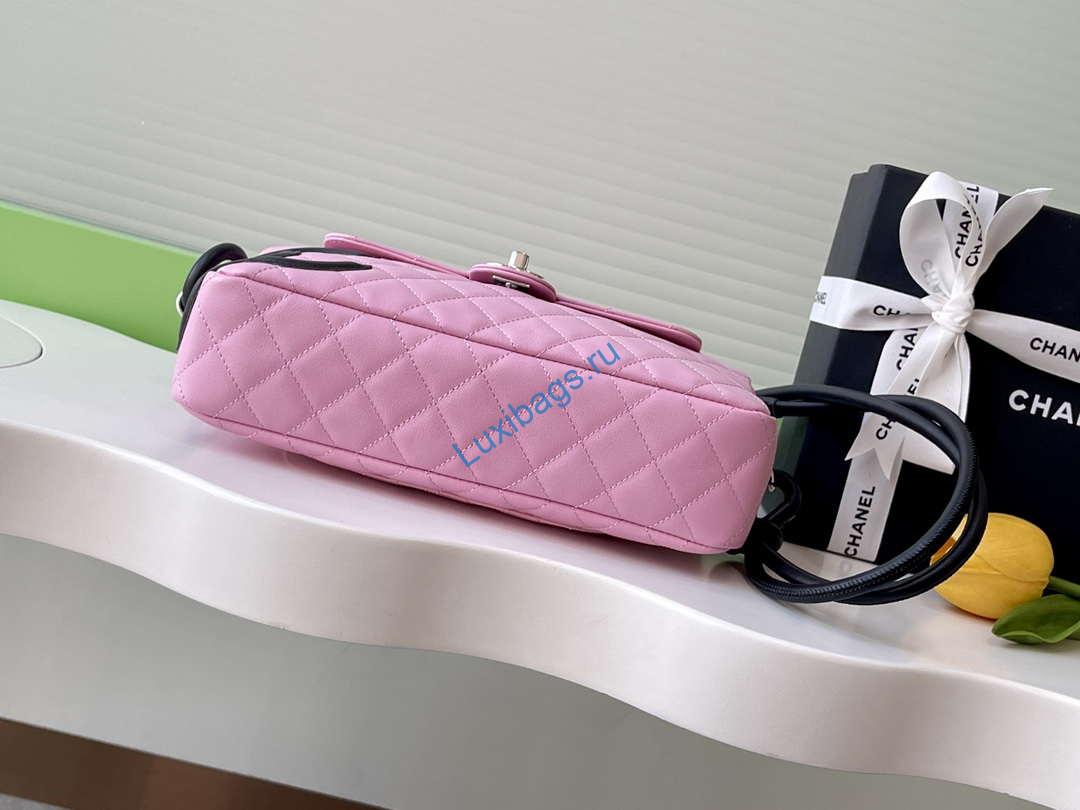 Chanel AS6326 Vintage Camera Case Bag Lambskin Pink | chanel as6326 vintage camera case bag lambskin pink 04