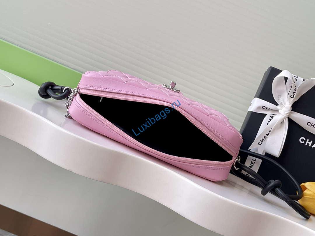 Chanel AS6326 Vintage Camera Case Bag Lambskin Pink | chanel as6326 vintage camera case bag lambskin pink 08