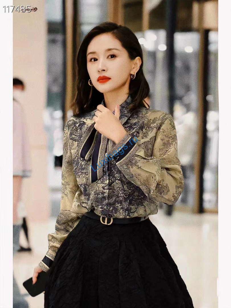 Dior Women's ink painting printed silk shirt D60991 | dior womens ink painting printed silk shirt d60991 08 13e063b7 2c51 437e a1aa 49e5e1912e45