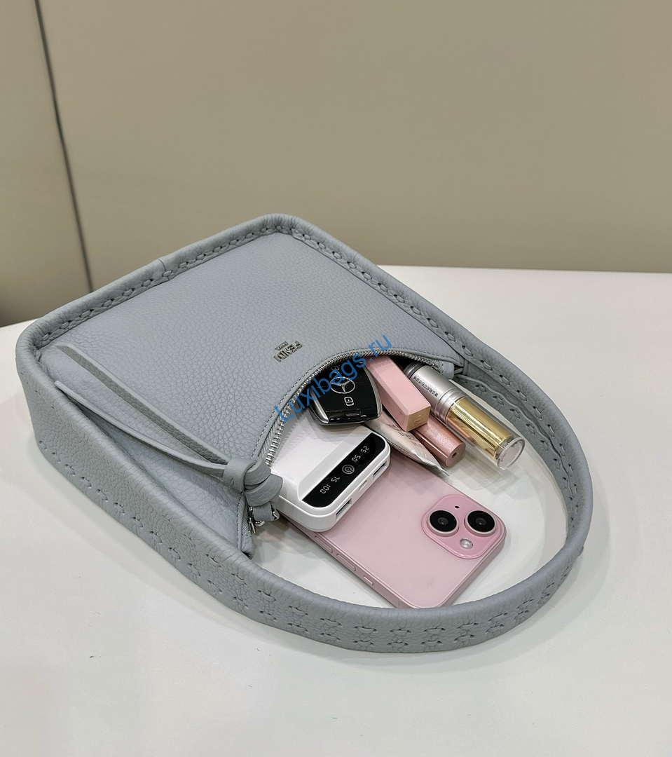 Fendi 8BS094 Mini Fendessence Light Blue mini bag 80165A | fendi 8bs094 mini fendessence light blue mini bag 009