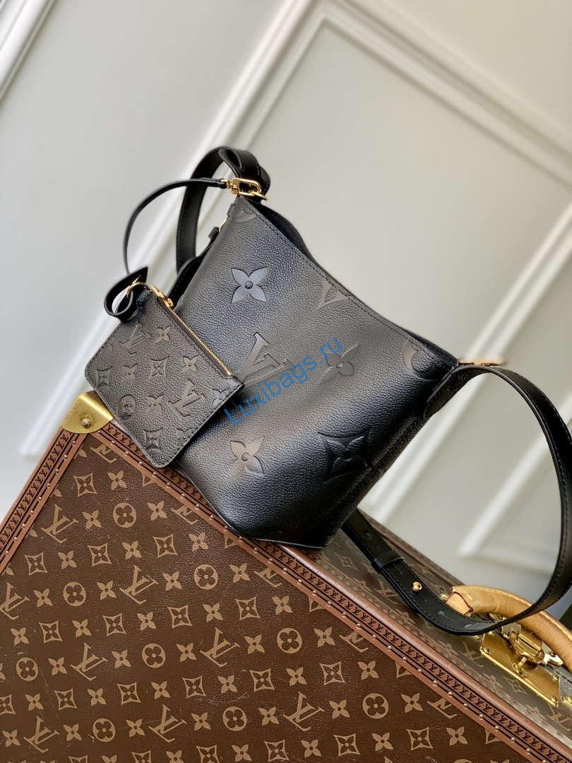 LV M13480 Louis Vuitton All In BB Bag Monogram Empreinte leather Black | lv m13045 louis vuitton all in bb bag monogram empreinte leather black 02