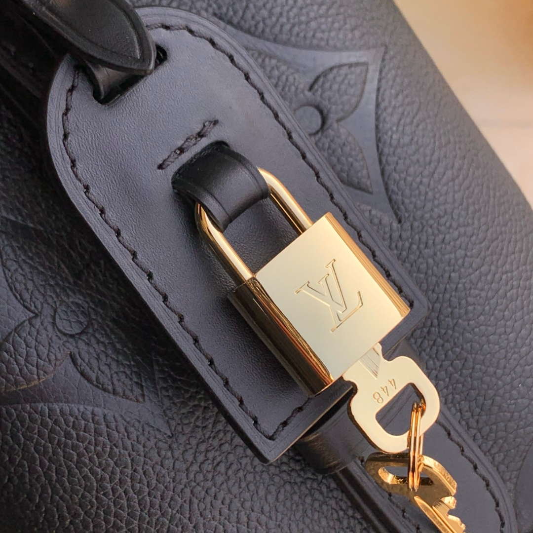LV M13480 Louis Vuitton All In BB Bag Monogram Empreinte leather Black | lv m13045 louis vuitton all in bb bag monogram empreinte leather black 06