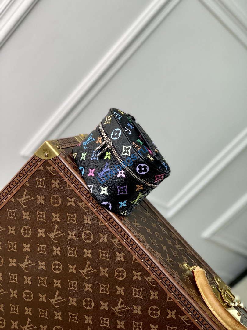LV M14033 Louis Vuitton LV x TM Nice Nano Vanity Case Multicolored Black | lv m14033 louis vuitton lv x tm nice nano vanity case multicolored 002