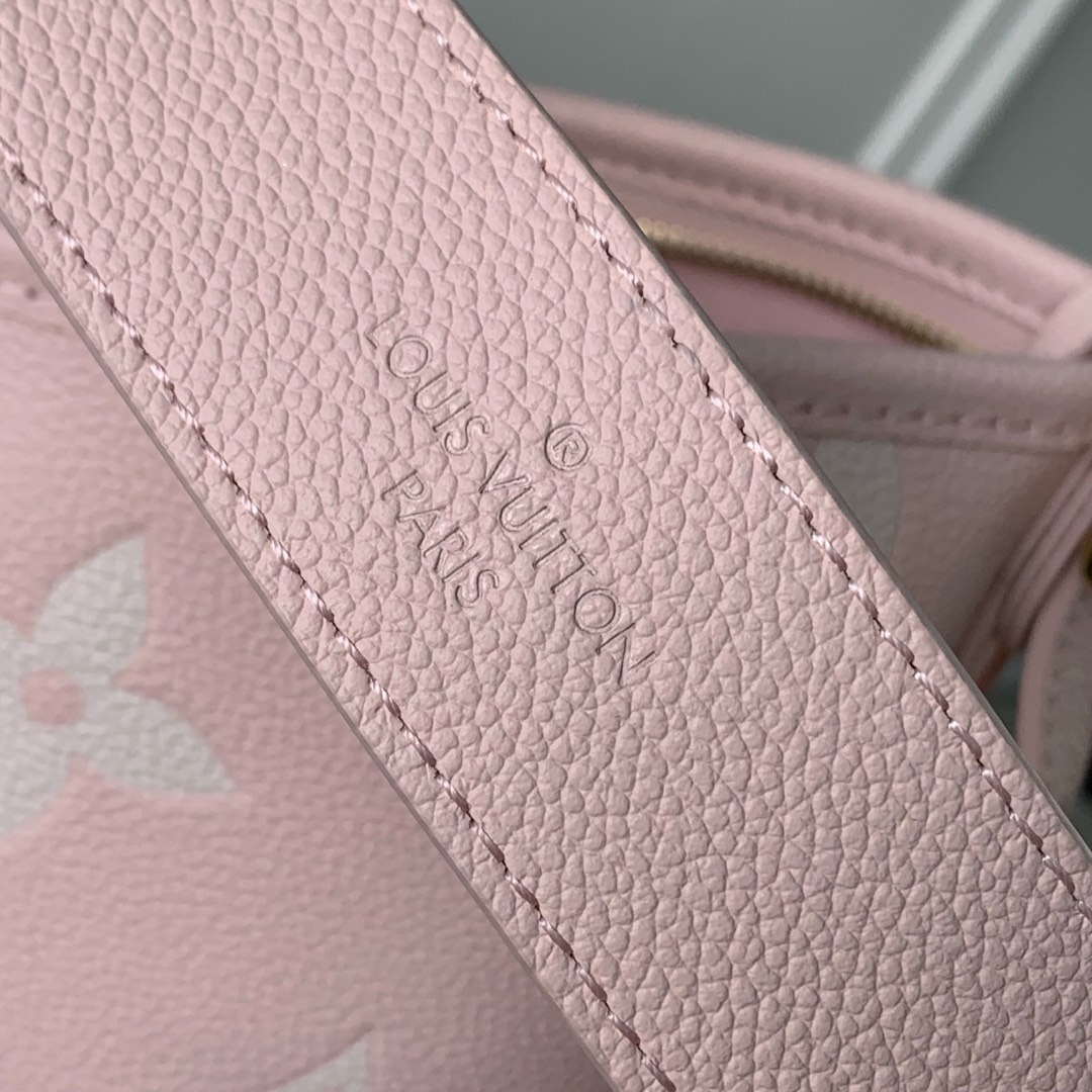 LV M14209 Louis Vuitton CarryAll PM Bicolor Monogram Empreinte Leather Pink | lv m14209 louis vuitton carryall pm bicolor monogram empreinte leather 07