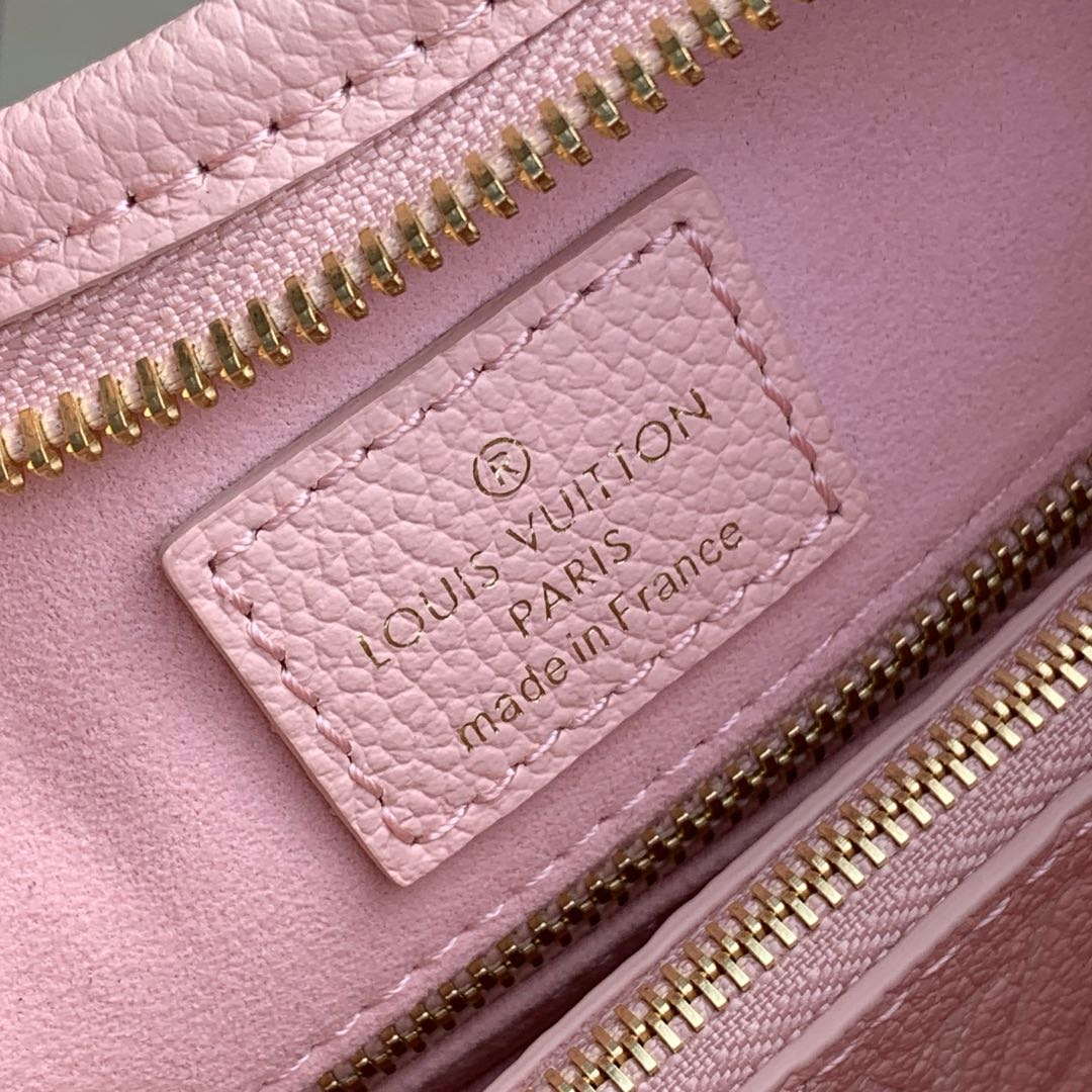 LV M14209 Louis Vuitton CarryAll PM Bicolor Monogram Empreinte Leather Pink | lv m14209 louis vuitton carryall pm bicolor monogram empreinte leather 08