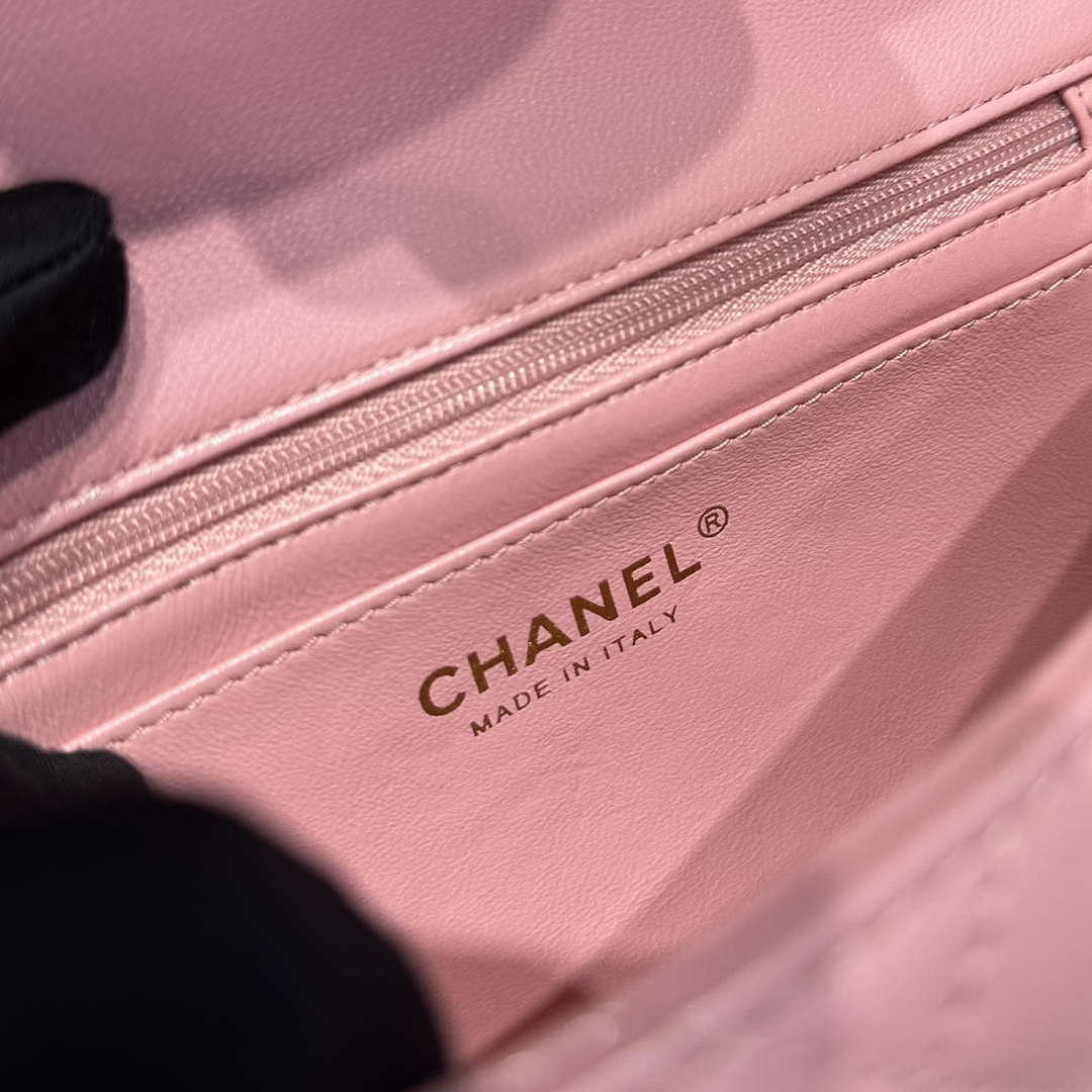 Chanel AS2431 Mini Classic Handbag With Top Handle Lambskin CC19016 | chanel as2431 mini classic handbag with top handle lambskin cc19001 145