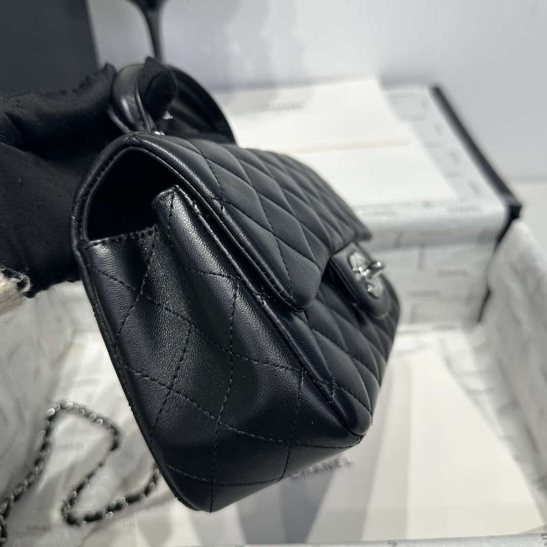 Chanel AS2431 Mini Classic Handbag With Top Handle Lambskin CC19004 | chanel as2431 mini classic handbag with top handle lambskin cc19001 34