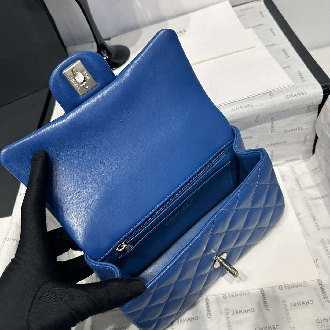 Chanel AS2431 Mini Classic Handbag With Top Handle Lambskin CC19006 | chanel as2431 mini classic handbag with top handle lambskin cc19001 54