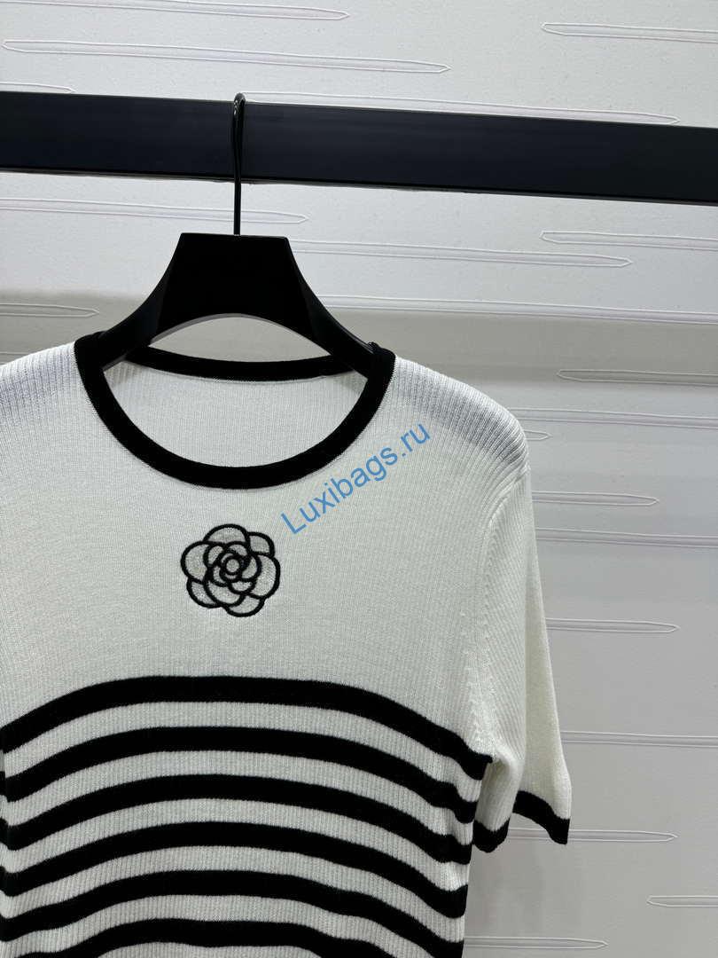 Chanel Women's Fashion Knitted T-shirt C81021 | chanel womens fashion knitted t shirt c81021 03