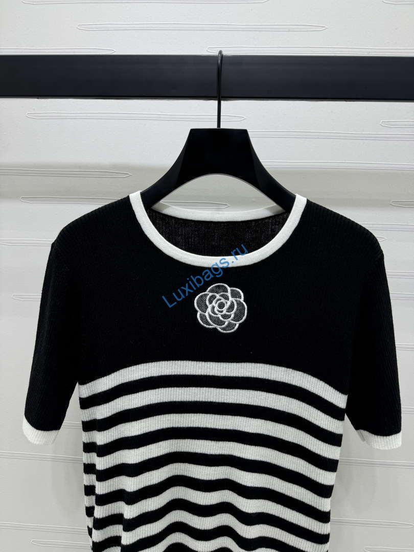 Chanel Women's Fashion Knitted T-shirt C81021 | chanel womens fashion knitted t shirt c81021 22