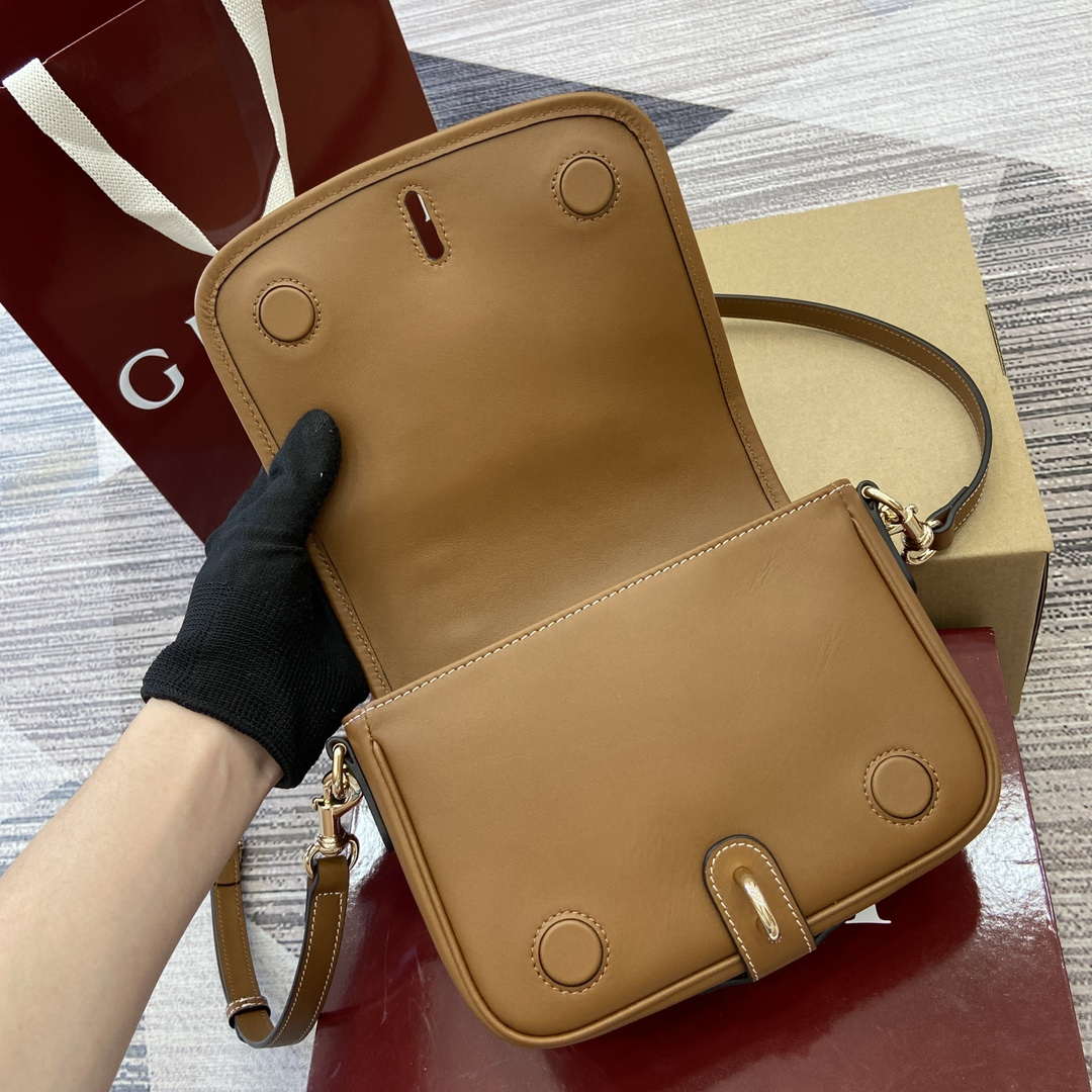 Gucci 815211 GG Emblem mini shoulder bag Beige and Brown | gucci 815211 gg emblem mini shoulder bag beige and brown 07