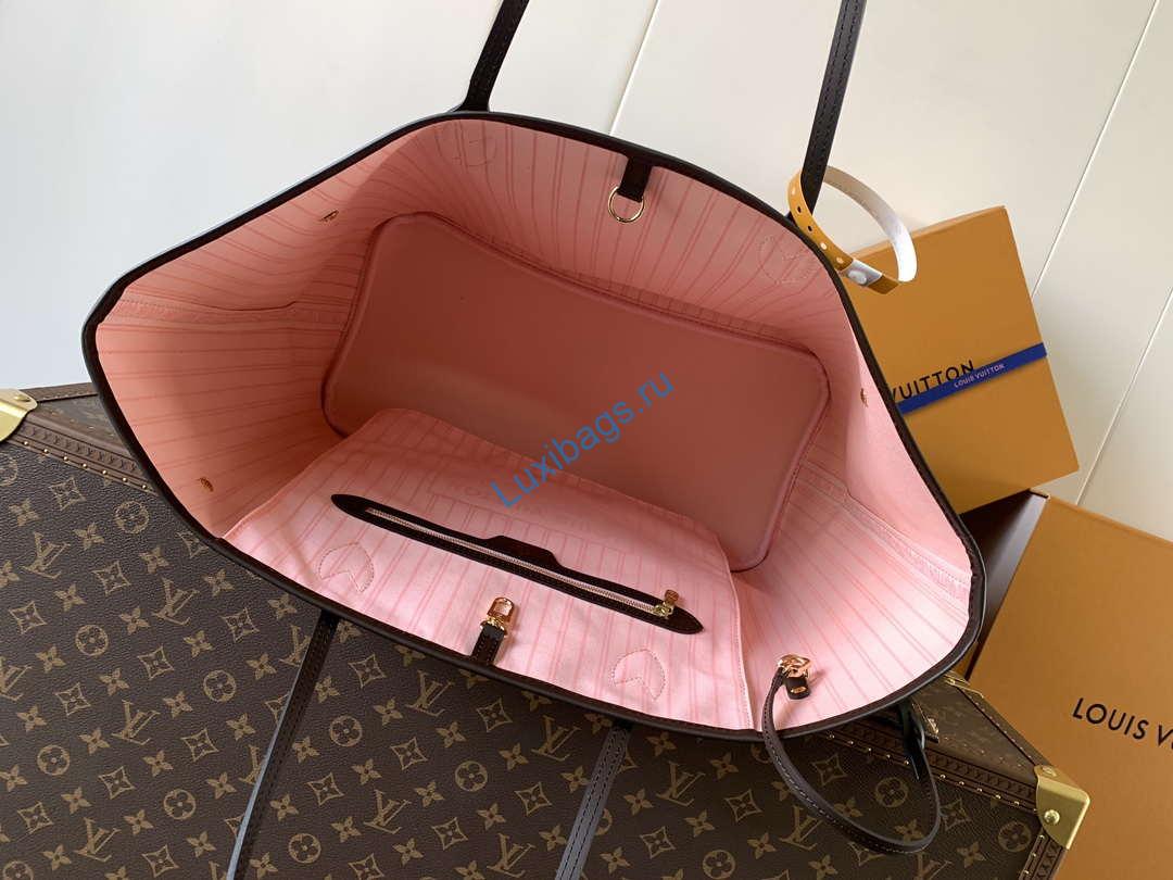 Louis Vuitton LV N41602 Neverfull GM Damier Ebene coated canvas | louis vuitton lv n41602 neverfull gm damier ebene coated canvas 05