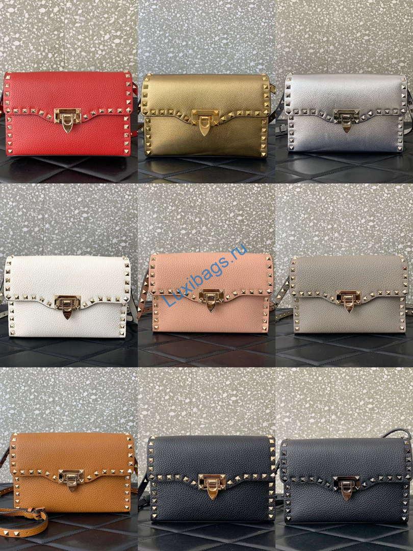 Valentino 5W2B0181VSF_0NO Small Rockstud Grainy Calfskin Crossbody Bag | valentino 5w2b0181vsf 0no small rockstud grainy calfskin crossbody bag 01
