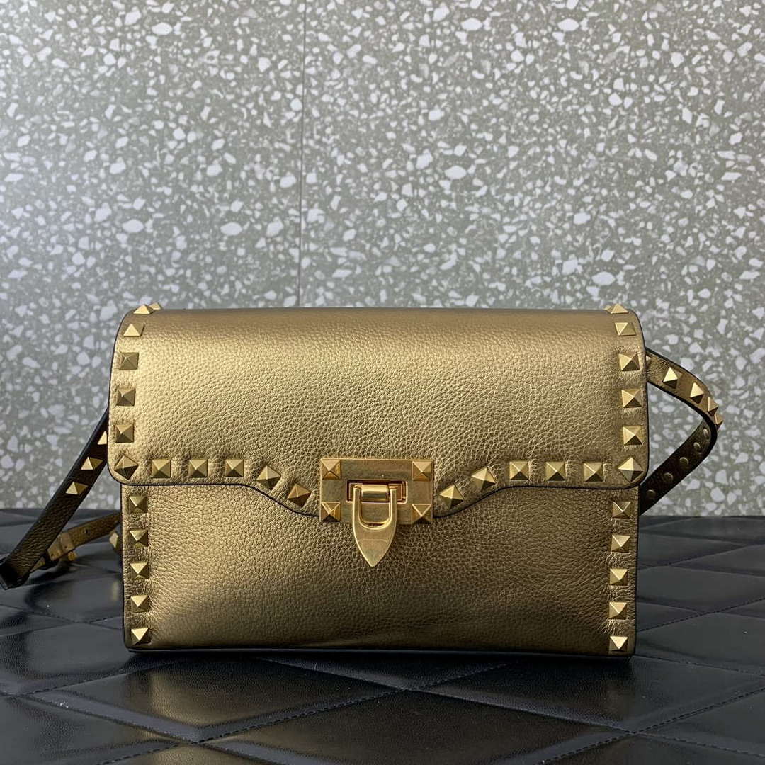Valentino 5W2B0181VSF_0NO Small Rockstud Grainy Calfskin Crossbody Bag | valentino 5w2b0181vsf 0no small rockstud grainy calfskin crossbody bag 11