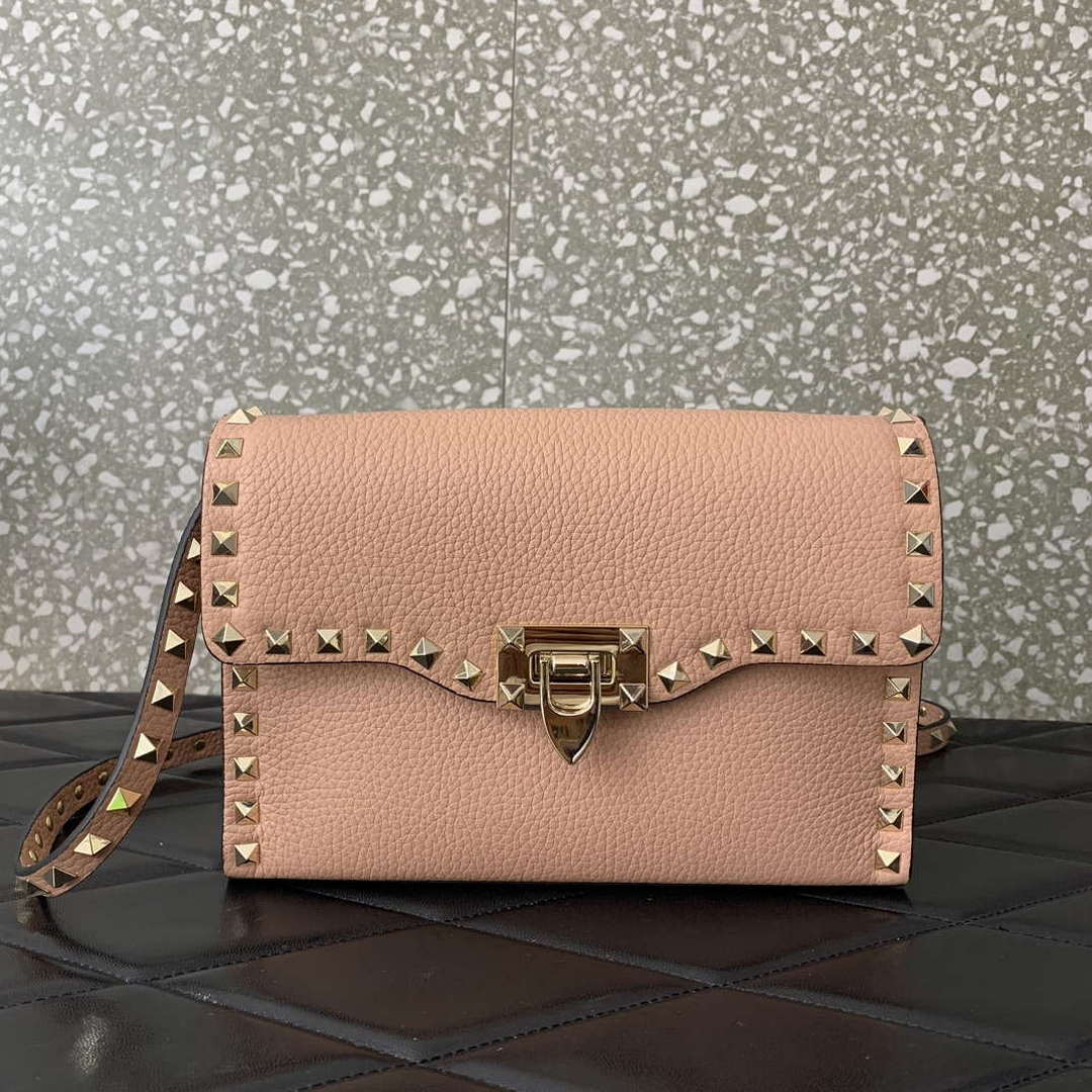 Valentino 5W2B0181VSF_0NO Small Rockstud Grainy Calfskin Crossbody Bag | valentino 5w2b0181vsf 0no small rockstud grainy calfskin crossbody bag 29