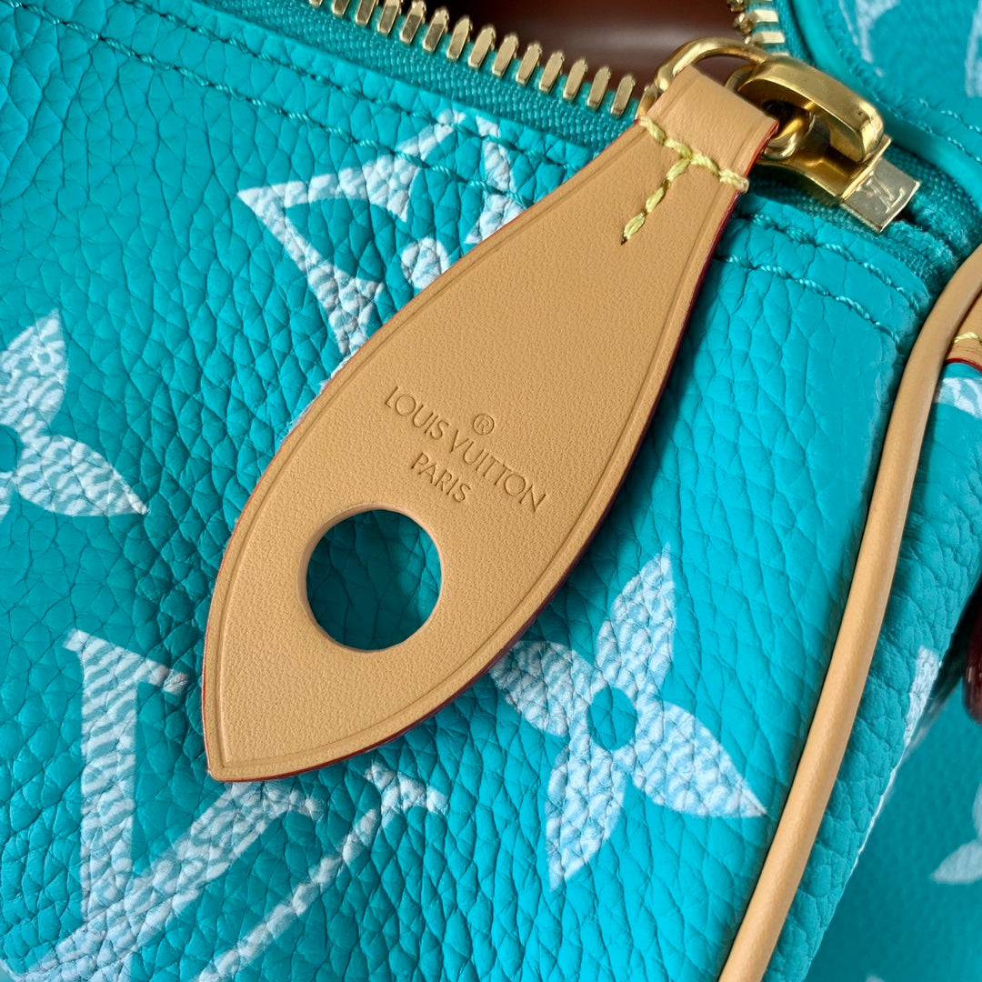 LV M11564 Louis Vuitton Speedy P9 Bandoulière 40 Bag Monogram Leather Lake Blue | lv m11564 louis vuitton speedy p9 bandouliere 40 bag monogram leather lake blue 08