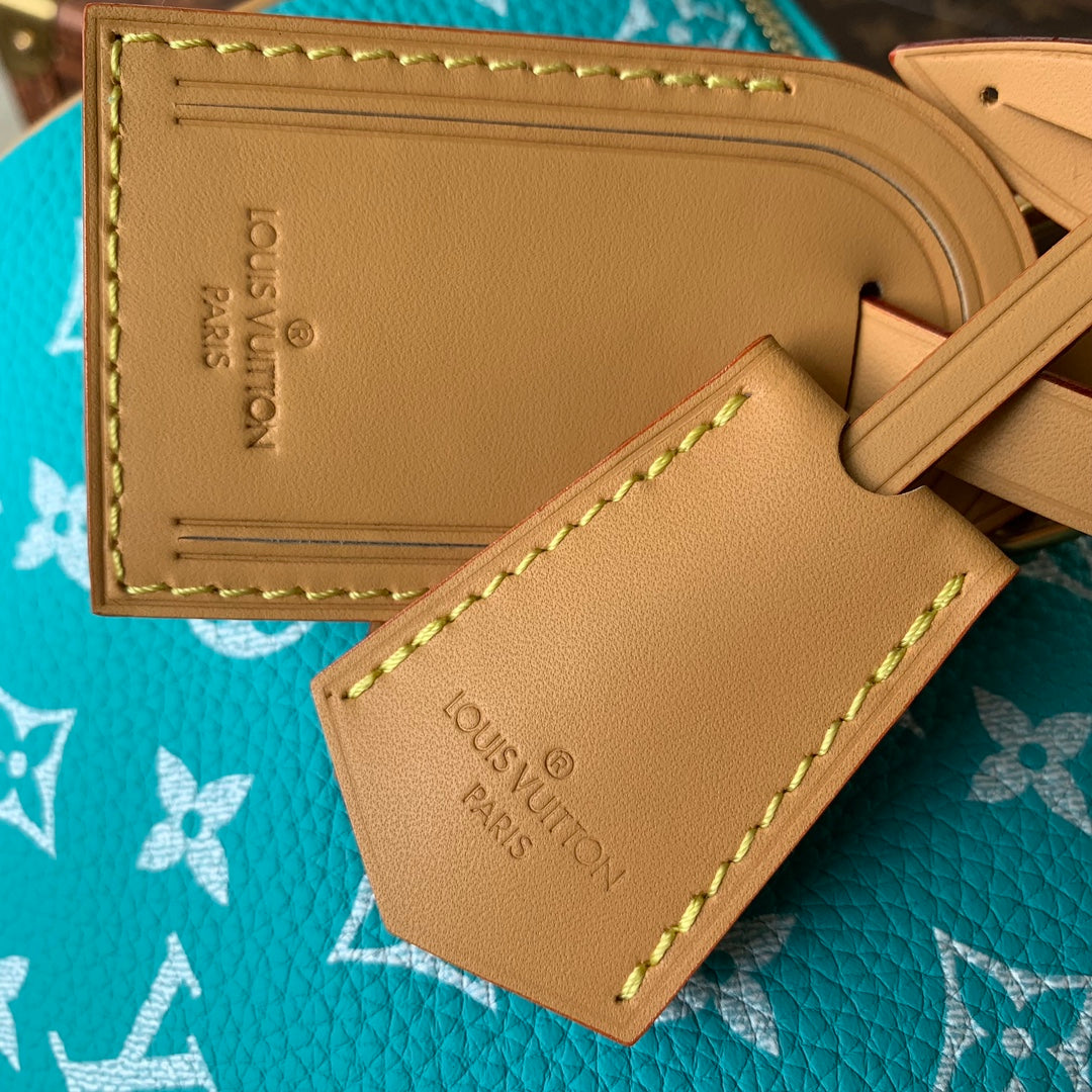 LV M21108 Louis Vuitton Speedy P9 Bandoulière 30 Bag Monogram Leather Fluorescent Lake Blue | lv m21108 louis vuitton speedy p9 bandouliere 30 bag monogram leather fluorescent lake blue 05