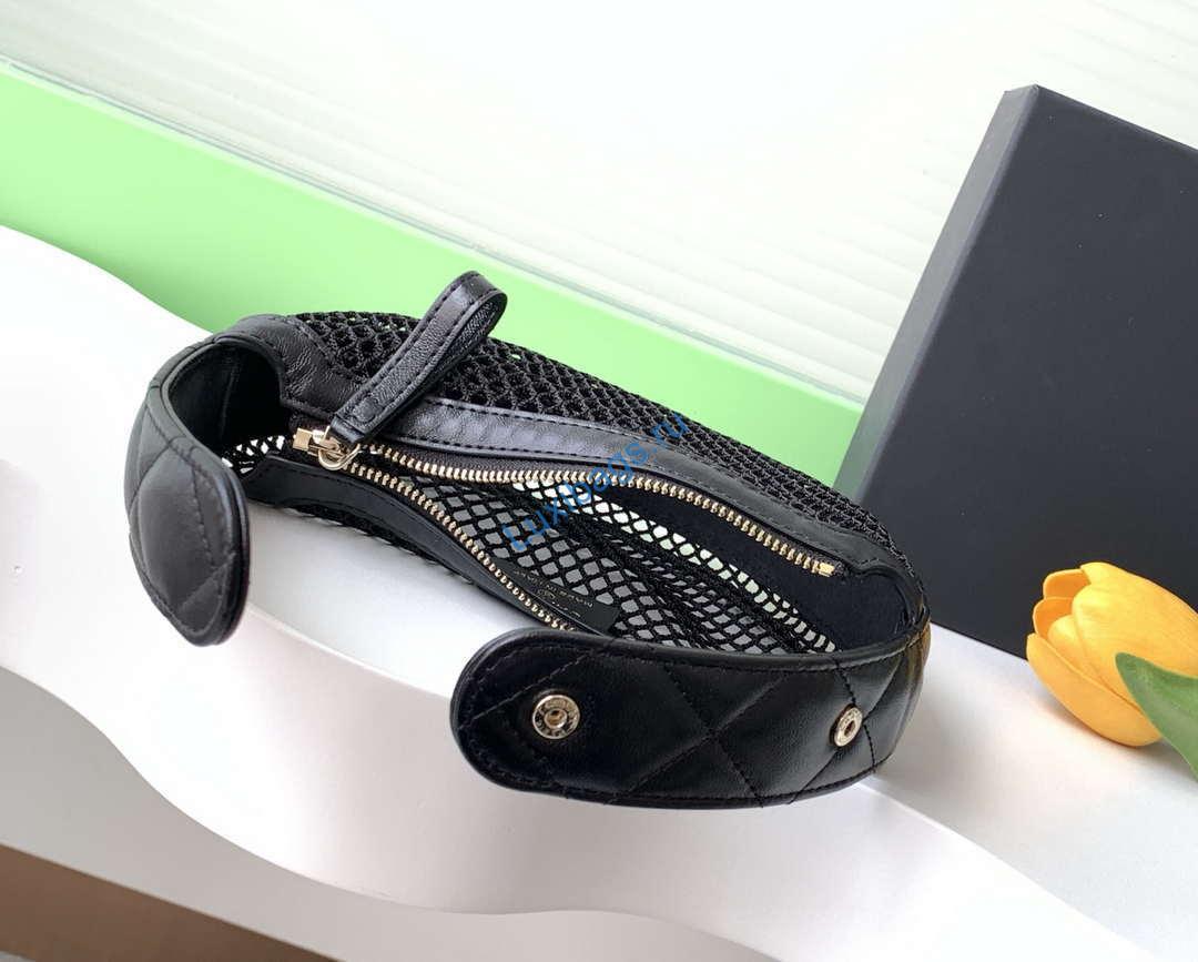 Chanel AP4575 25S Pouch Mesh Shiny Lambskin & Gold-Tone Metal Black | chanel ap4575 25s pouch mesh shiny lambskin gold tone metal black 05