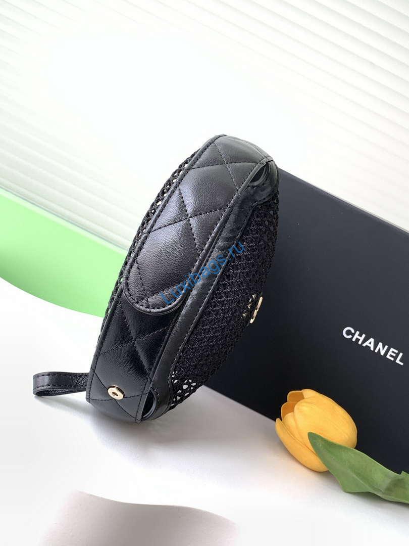 Chanel AP4575 25S Pouch Mesh Shiny Lambskin & Gold-Tone Metal Black | chanel ap4575 25s pouch mesh shiny lambskin gold tone metal black 08