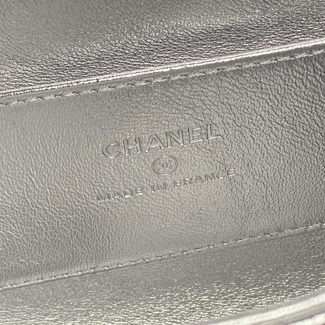 Chanel AP4592 25S Mini Flap Lambskind Silver | chanel ap4592 25s mini flap lambskin silver sliver 09