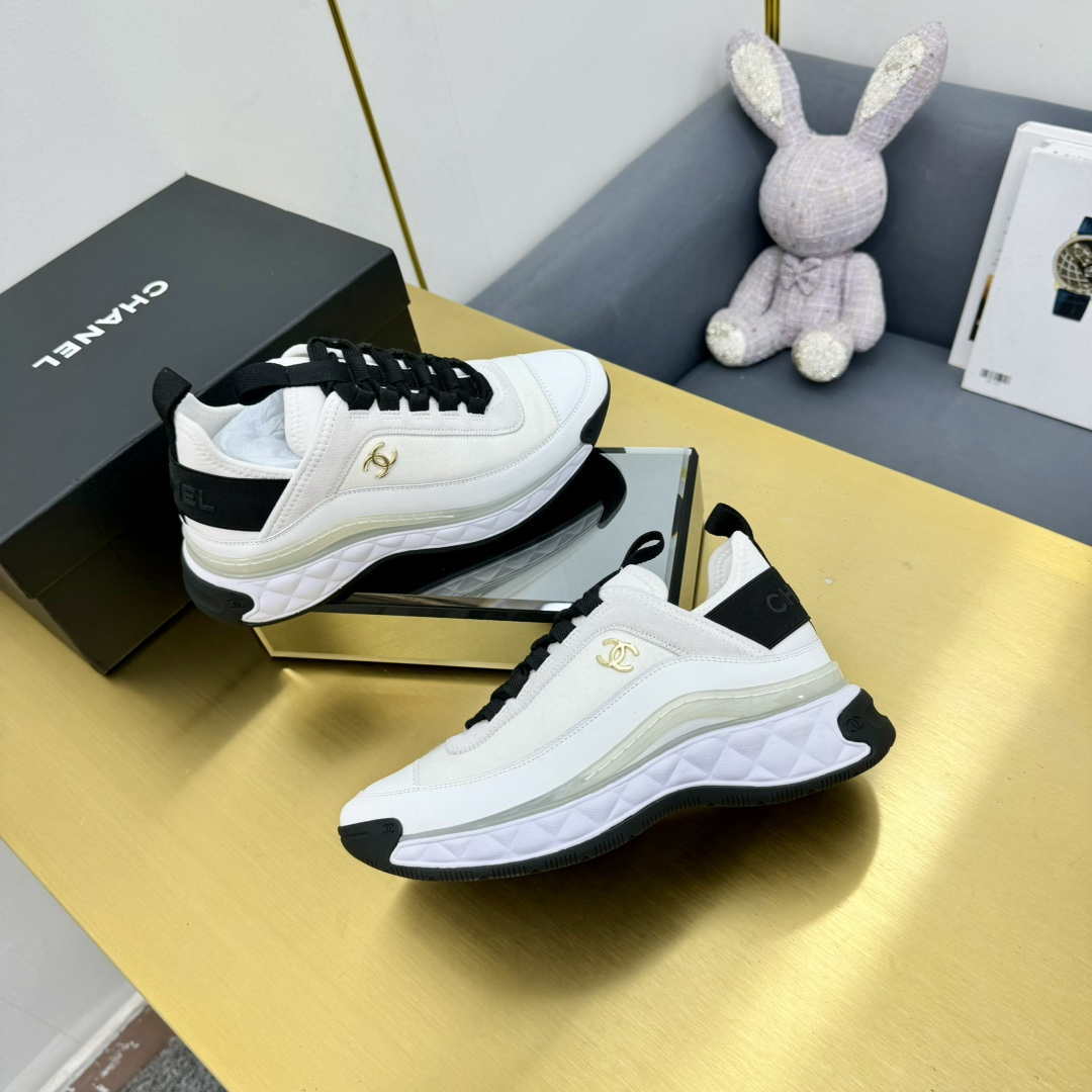 Chanel G39066 Men Women's Classic double C LOGO Trainer Sneaker C91344 | chanel g39066 men womens classic double c logo trainer sneaker c91341 039