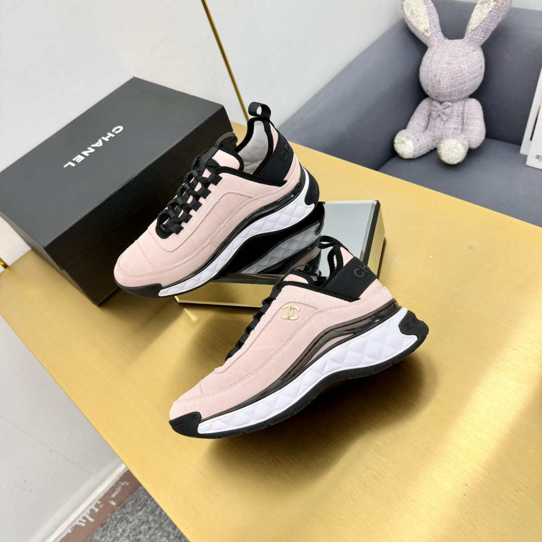 Chanel G39066 Men Women's Classic double C LOGO Trainer Sneaker C91348 | chanel g39066 men womens classic double c logo trainer sneaker c91341 061