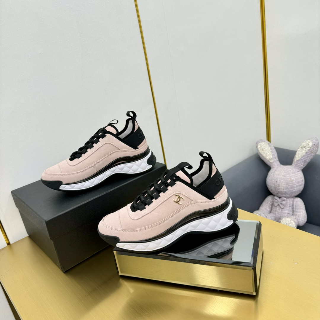 Chanel G39066 Men Women's Classic double C LOGO Trainer Sneaker C91348 | chanel g39066 men womens classic double c logo trainer sneaker c91341 062