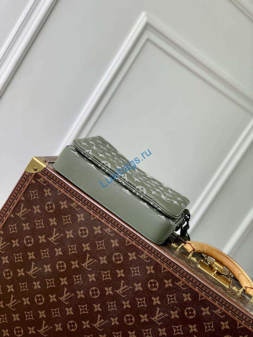 LV M12490 Louis Vuitton Trio Messenger Bag Olive Green | lv m12508 louis vuitton trio messenger bag olive green 4