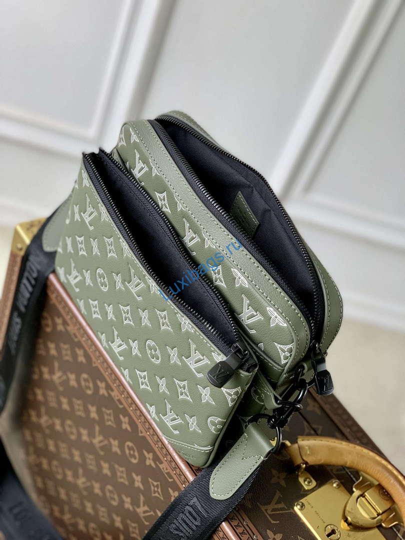 LV M12490 Louis Vuitton Trio Messenger Bag Olive Green | lv m12508 louis vuitton trio messenger bag olive green 9