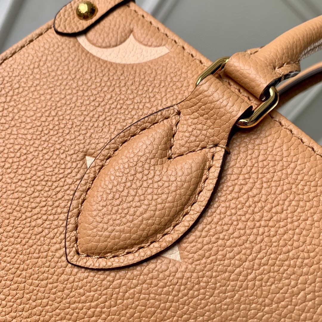LV M12513 Louis Vuitton Onthego Pm Bag M45779 leather Light Brown | lv m12513 louis vuitton onthego pm bag m45779 leather light brown 005
