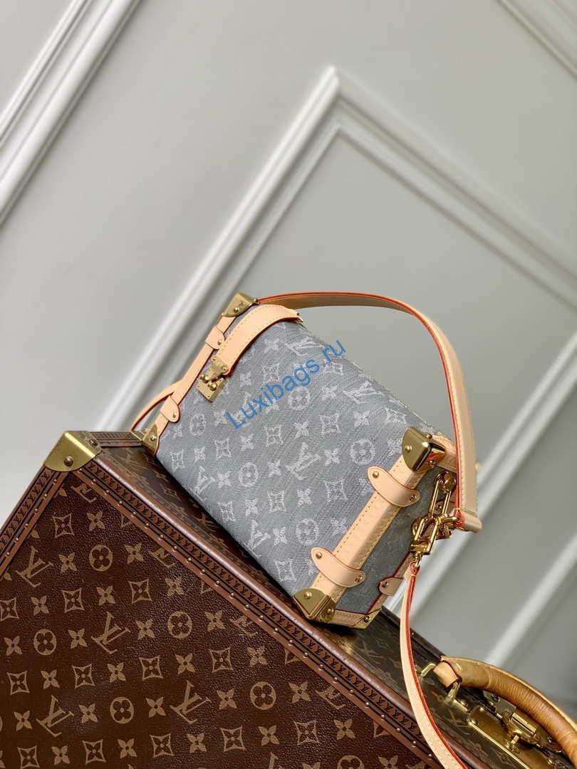 LV M13285 Louis Vuitton Side Trunk MM Bag Washed Gray | lv m13285 louis vuitton side trunk mm bag washed gray 2