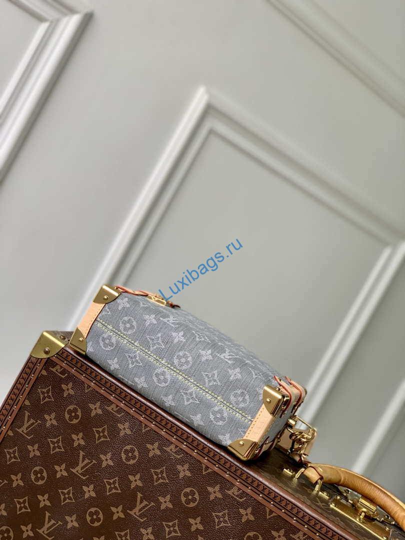 LV M13285 Louis Vuitton Side Trunk MM Bag Washed Gray | lv m13285 louis vuitton side trunk mm bag washed gray 4