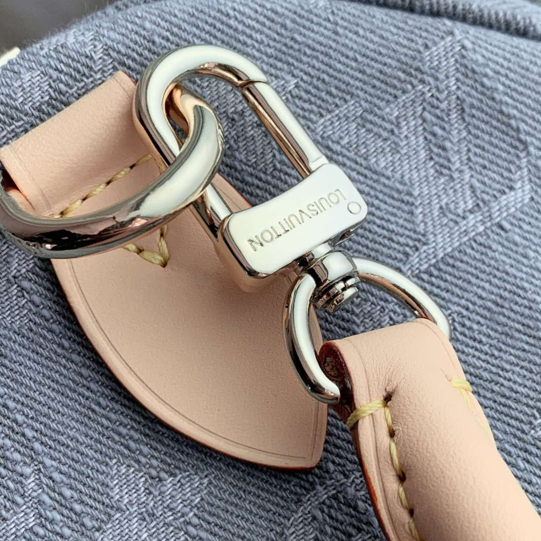 LV M13344 Louis Vuitton Speedy Soft 30 Bag Washed Gray | lv m13344 louis vuitton speedy soft 30 bag washed gray 7