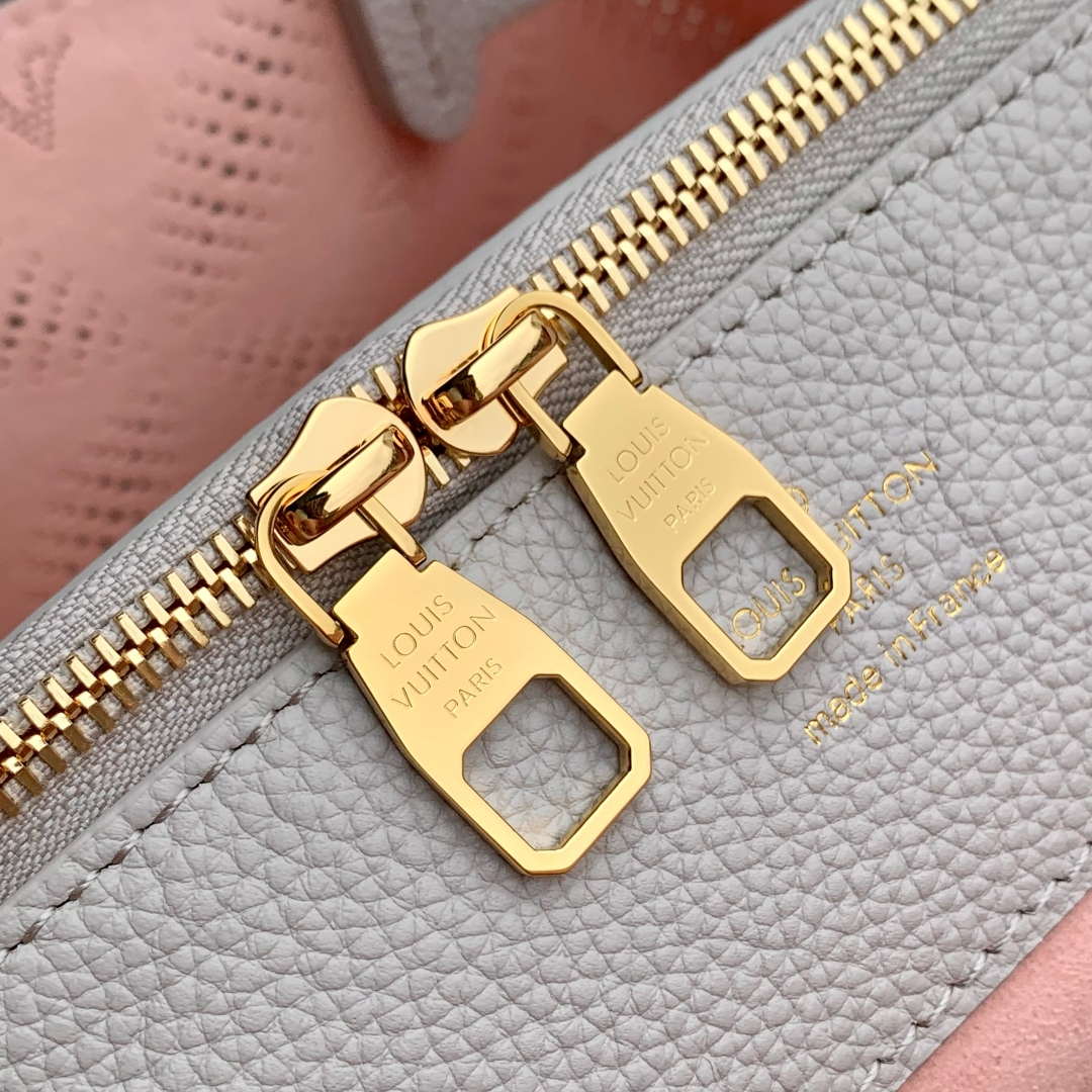 LV M13838 Louis Vuitton Bella Tote Mahina Bag Pink/Gray | lv m13838 louis vuitton bella tote bag pink gray 6