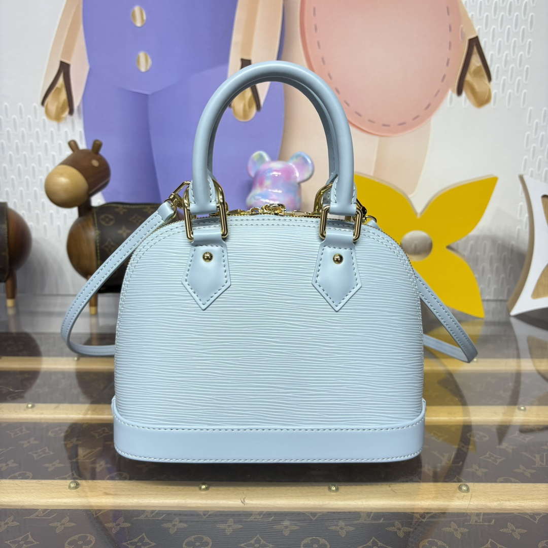 LV M14197 Louis Vuitton LV x TM Alma BB Handbag Washed Blue | lv m14197 louis vuitton lv x tm alma bb handbag washed blue 3