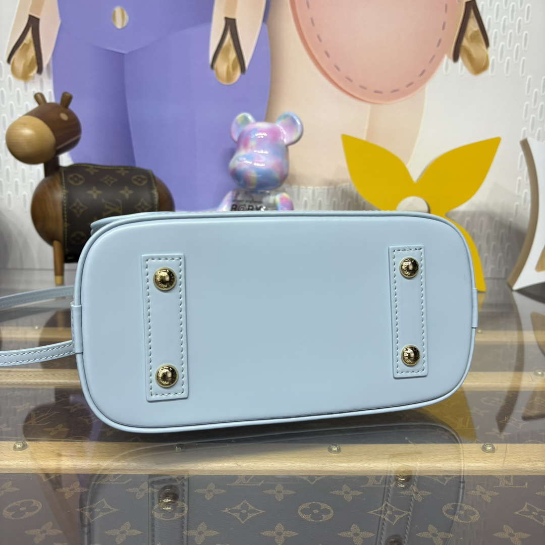 LV M14197 Louis Vuitton LV x TM Alma BB Handbag Washed Blue | lv m14197 louis vuitton lv x tm alma bb handbag washed blue 4